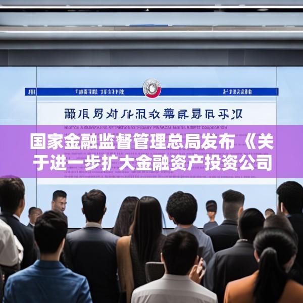 国家金融监督管理总局发布 《关于进一步扩大金融资产投资公司股权投资试点的通知》