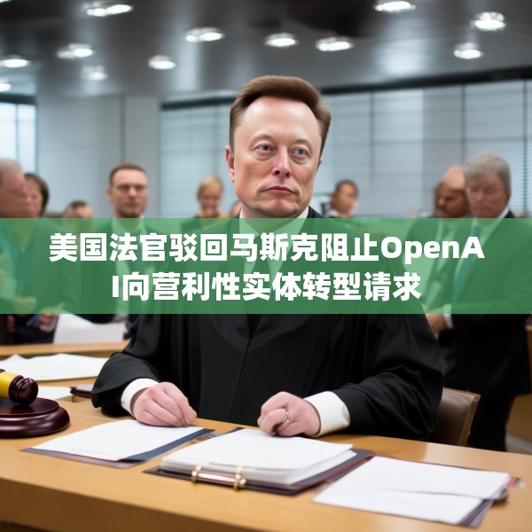 美国法官驳回马斯克阻止OpenAI向营利性实体转型请求