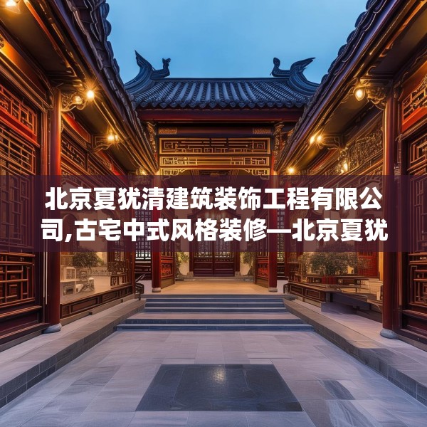 北京夏犹清建筑装饰工程有限公司,古宅中式风格装修—北京夏犹清建筑装饰工程有限公司415.a291b292c295fgy.302jhhj