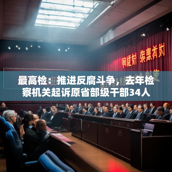 最高检：推进反腐斗争，去年检察机关起诉原省部级干部34人