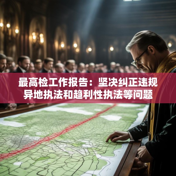 最高检工作报告：坚决纠正违规异地执法和趋利性执法等问题