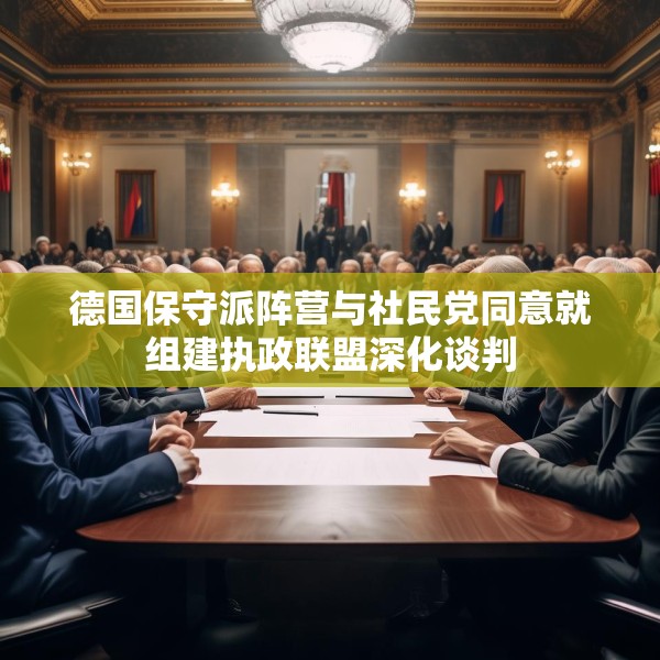 德国保守派阵营与社民党同意就组建执政联盟深化谈判