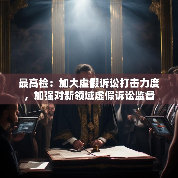 最高检：加大虚假诉讼打击力度，加强对新领域虚假诉讼监督