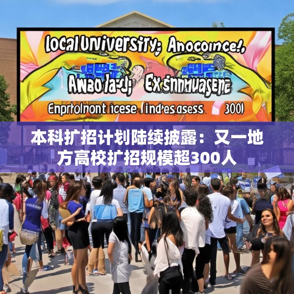 本科扩招计划陆续披露：又一地方高校扩招规模超300人