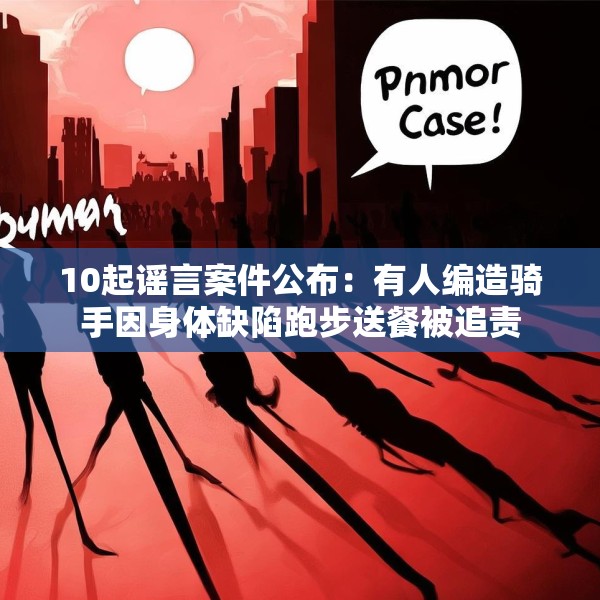 10起谣言案件公布：有人编造骑手因身体缺陷跑步送餐被追责