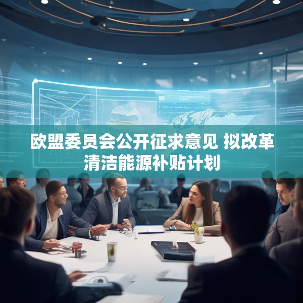 欧盟委员会公开征求意见 拟改革清洁能源补贴计划