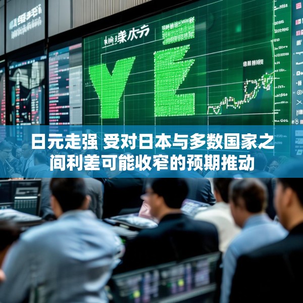 日元走强 受对日本与多数国家之间利差可能收窄的预期推动