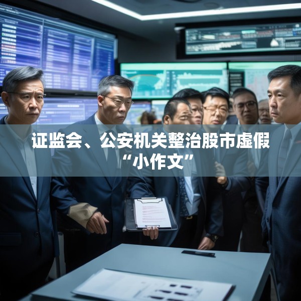 证监会、公安机关整治股市虚假“小作文”