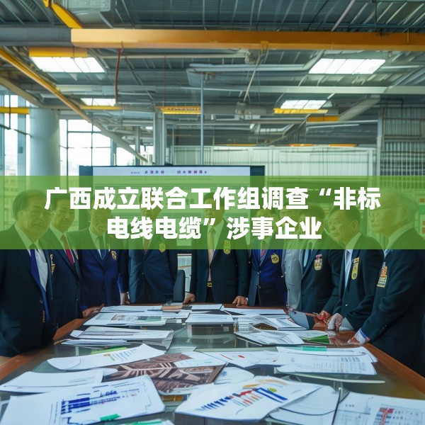 广西成立联合工作组调查“非标电线电缆”涉事企业