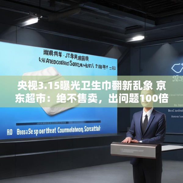 央视3.15曝光卫生巾翻新乱象 京东超市：绝不售卖，出问题100倍赔偿