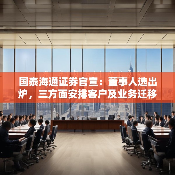 国泰海通证券官宣：董事人选出炉，三方面安排客户及业务迁移