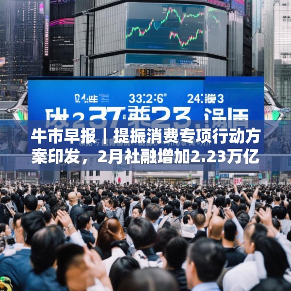 牛市早报｜提振消费专项行动方案印发，2月社融增加2.23万亿元