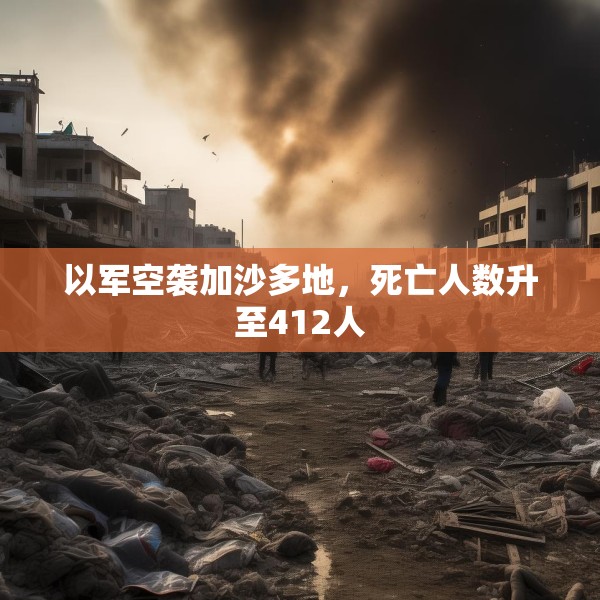 以军空袭加沙多地，死亡人数升至412人
