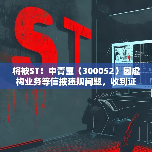 将被ST！中青宝（300052）因虚构业务等信披违规问题，收到证监局《行政处罚事先告知书》