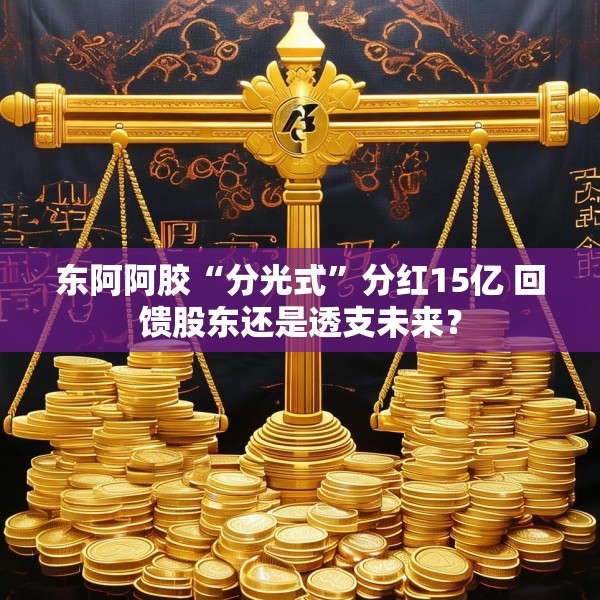 东阿阿胶“分光式”分红15亿 回馈股东还是透支未来？