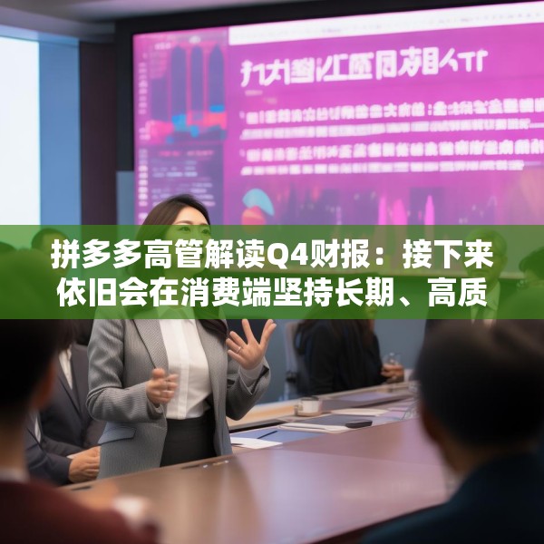 拼多多高管解读Q4财报：接下来依旧会在消费端坚持长期、高质量的投入
