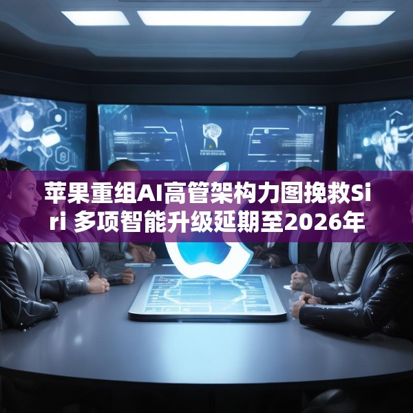 苹果重组AI高管架构力图挽救Siri 多项智能升级延期至2026年