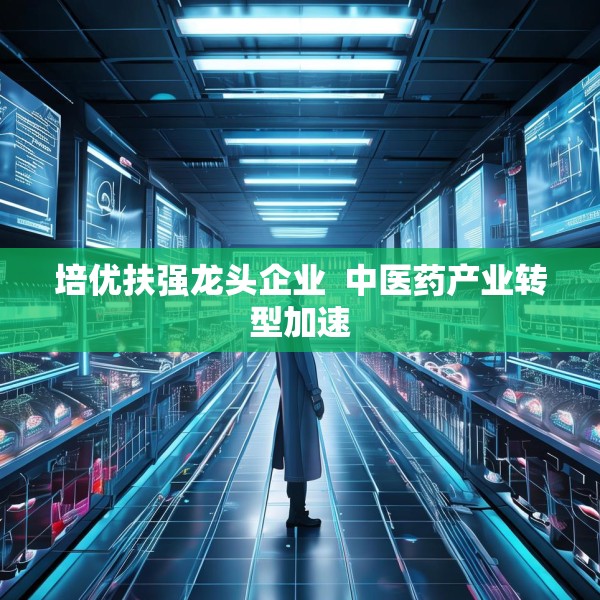 培优扶强龙头企业  中医药产业转型加速