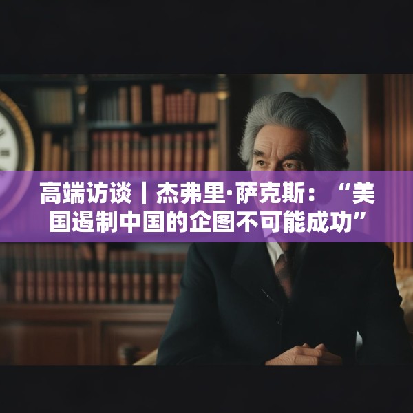 高端访谈｜杰弗里·萨克斯：“美国遏制中国的企图不可能成功”