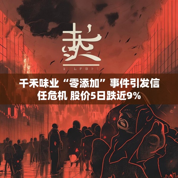 千禾味业“零添加”事件引发信任危机 股价5日跌近9%