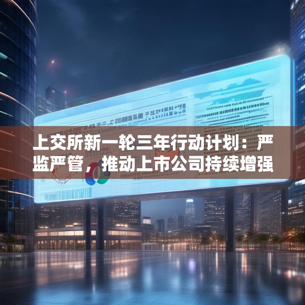 上交所新一轮三年行动计划：严监严管，推动上市公司持续增强投资者回报