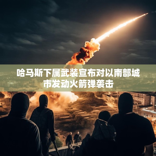 哈马斯下属武装宣布对以南部城市发动火箭弹袭击