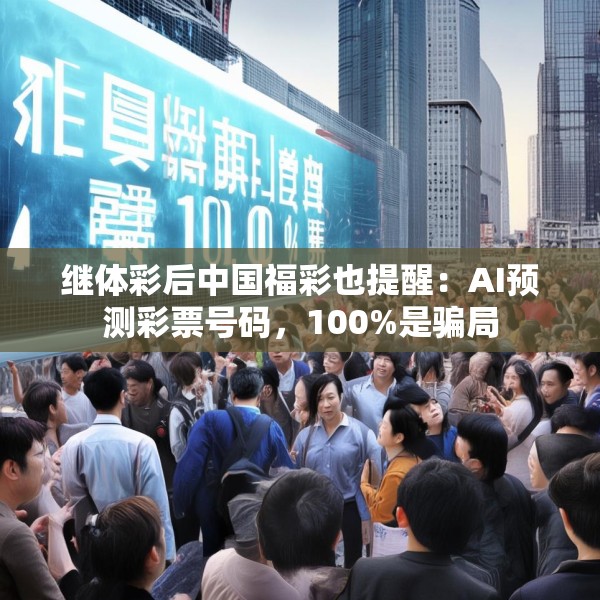 继体彩后中国福彩也提醒：AI预测彩票号码，100%是骗局
