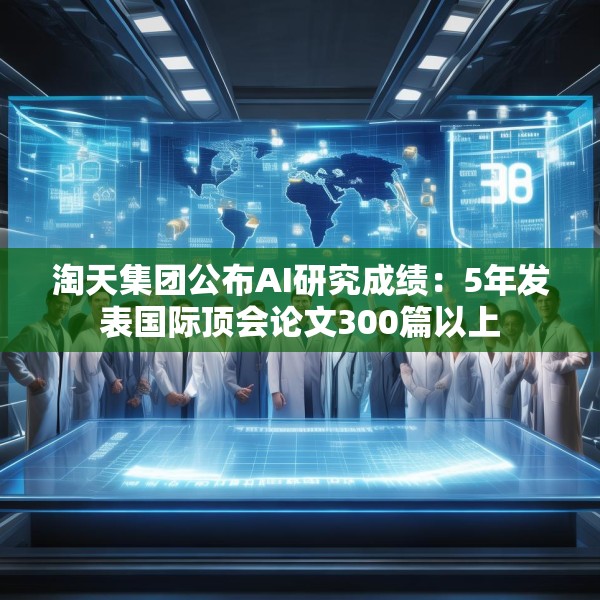 淘天集团公布AI研究成绩：5年发表国际顶会论文300篇以上