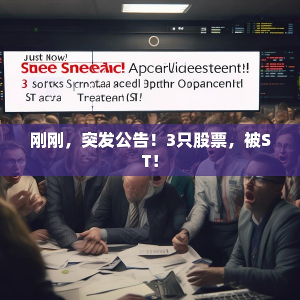 刚刚，突发公告！3只股票，被ST！