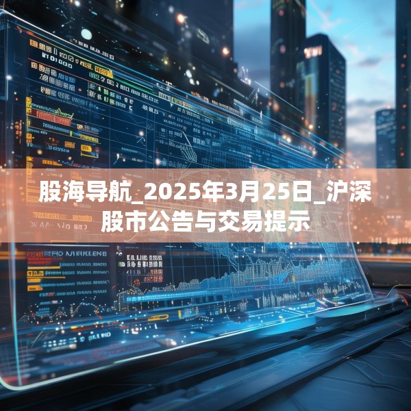股海导航_2025年3月25日_沪深股市公告与交易提示