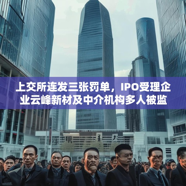上交所连发三张罚单，IPO受理企业云峰新材及中介机构多人被监管警示