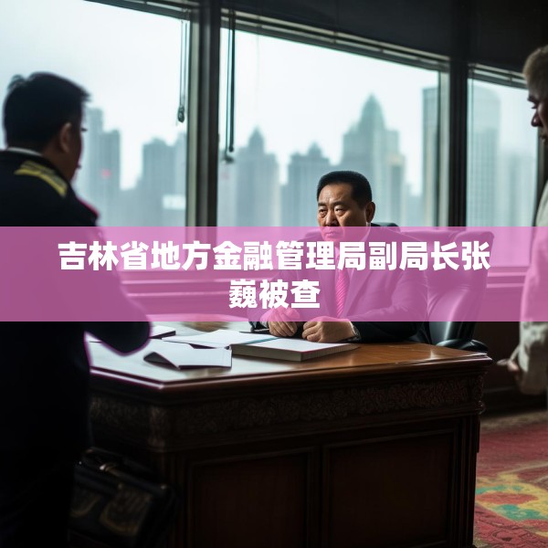 吉林省地方金融管理局副局长张巍被查