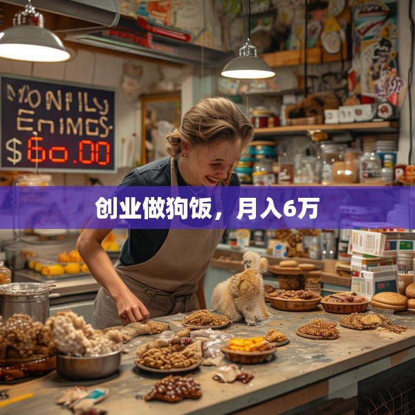 创业做狗饭，月入6万