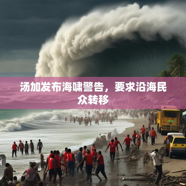 汤加发布海啸警告，要求沿海民众转移