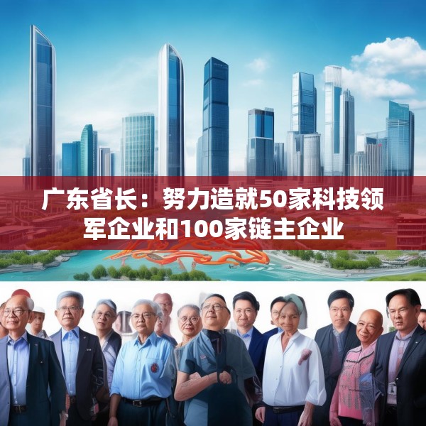 广东省长：努力造就50家科技领军企业和100家链主企业