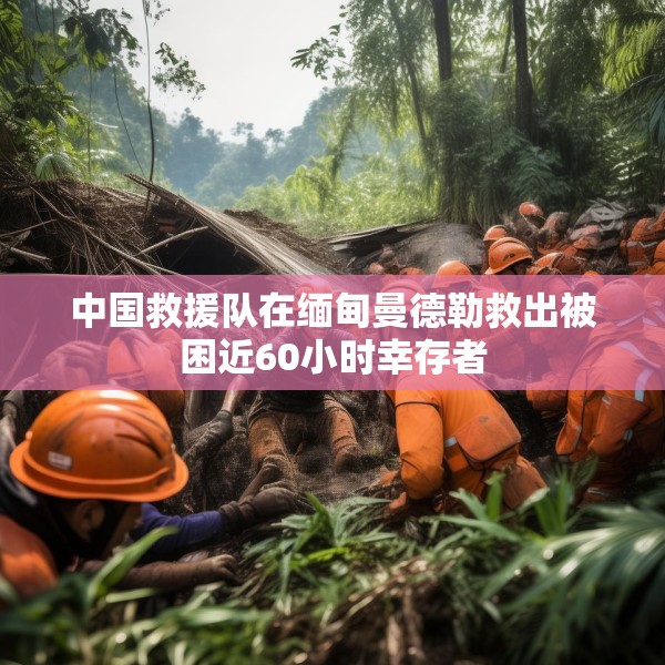 中国救援队在缅甸曼德勒救出被困近60小时幸存者
