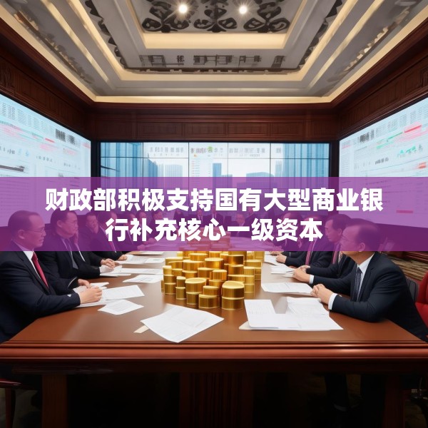 财政部积极支持国有大型商业银行补充核心一级资本