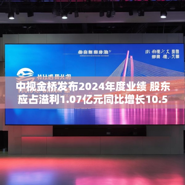 中视金桥发布2024年度业绩 股东应占溢利1.07亿元同比增长10.5%