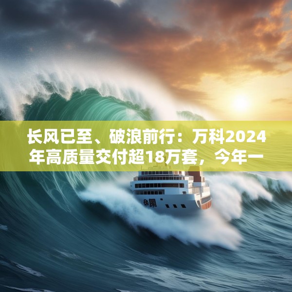 长风已至、破浪前行：万科2024年高质量交付超18万套，今年一季度公开债均已兑付