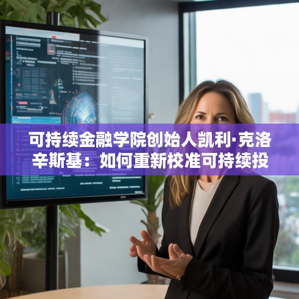 可持续金融学院创始人凯利·克洛辛斯基：如何重新校准可持续投资