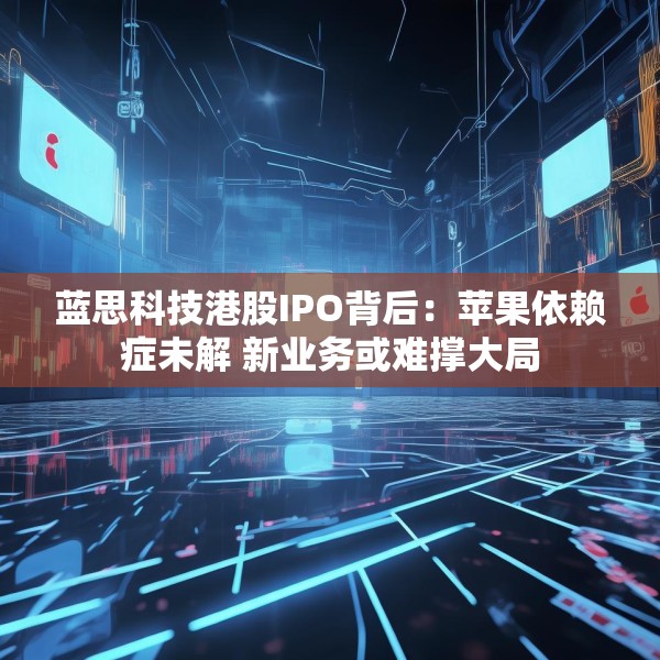 蓝思科技港股IPO背后：苹果依赖症未解 新业务或难撑大局