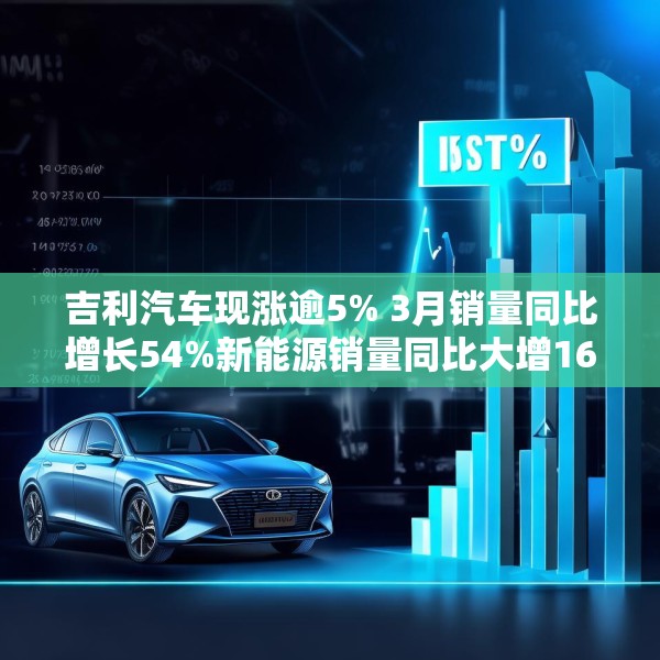 吉利汽车现涨逾5% 3月销量同比增长54%新能源销量同比大增167%