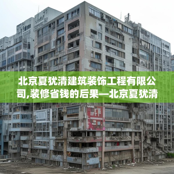 北京夏犹清建筑装饰工程有限公司,装修省钱的后果—北京夏犹清建筑装饰工程有限公司573.a449b450c453fgy.460fhsg