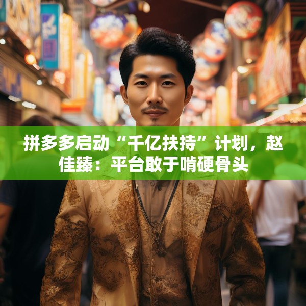 拼多多启动“千亿扶持”计划，赵佳臻：平台敢于啃硬骨头