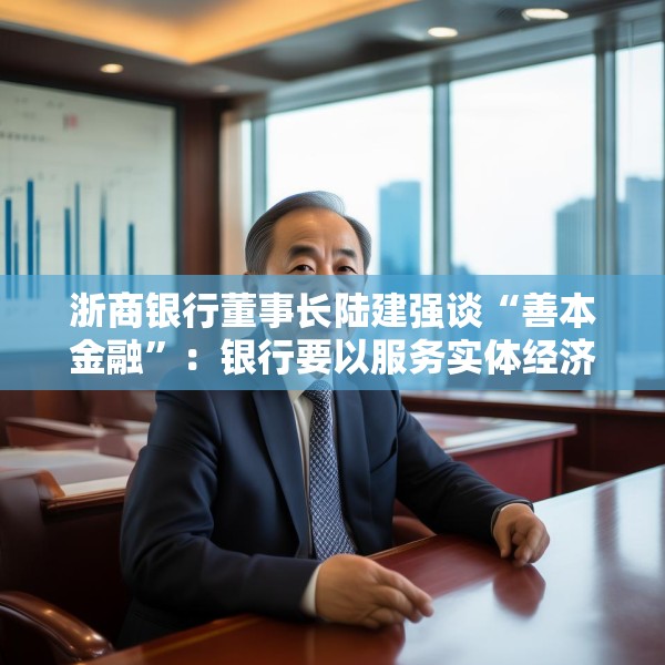 浙商银行董事长陆建强谈“善本金融”：银行要以服务实体经济为主，不要老是想盈利和数据波动