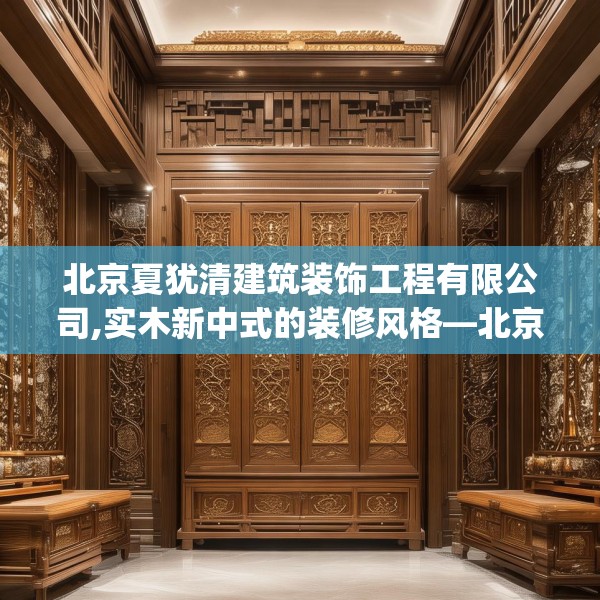 北京夏犹清建筑装饰工程有限公司,实木新中式的装修风格—北京夏犹清建筑装饰工程有限公司571.a447b448c451fgy.458poiy