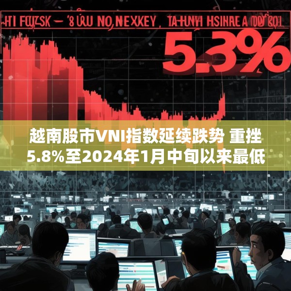 越南股市VNI指数延续跌势 重挫5.8%至2024年1月中旬以来最低