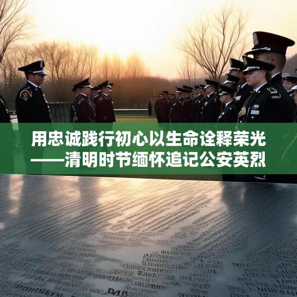 用忠诚践行初心以生命诠释荣光——清明时节缅怀追记公安英烈
