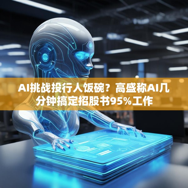 AI挑战投行人饭碗？高盛称AI几分钟搞定招股书95%工作