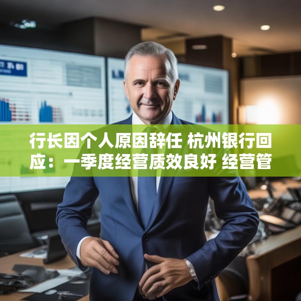 行长因个人原因辞任 杭州银行回应：一季度经营质效良好 经营管理不受影响 董事长代为履职